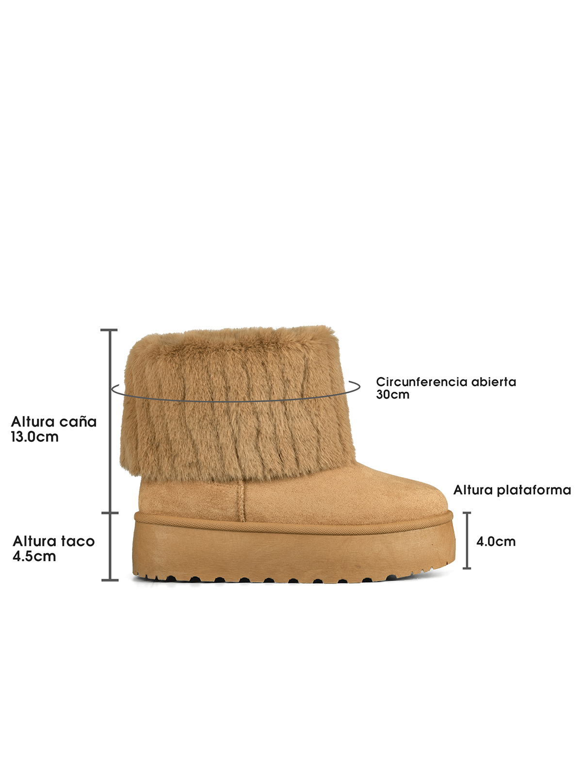BOTIN CASUAL MUJER VINTAGE MODA TEXTIL CON FELPA WEIDE SL23 - 4