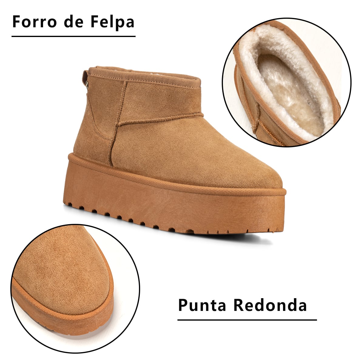 BOTIN CAMEL CASUAL MUJER WEIDE LT123 - 8
