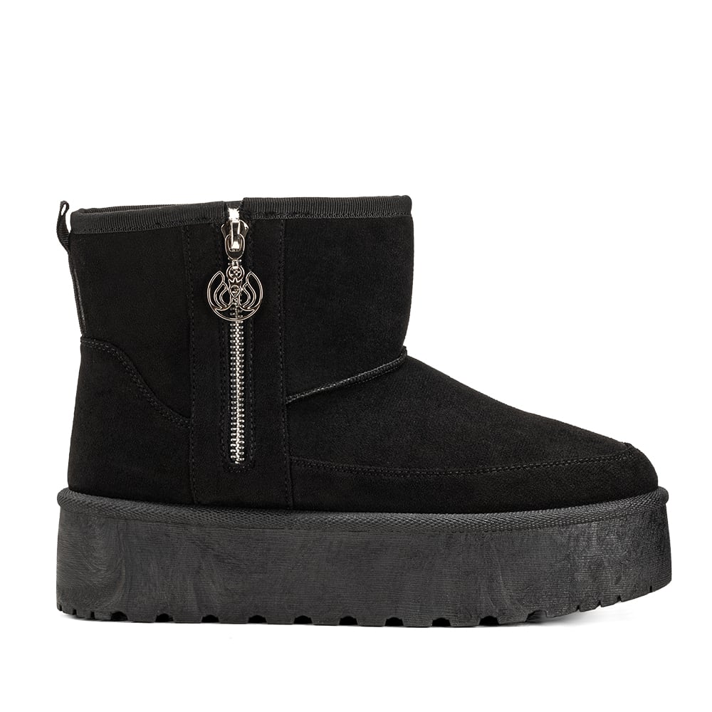 BOTIN NEGRO CASUAL MUJER WEIDE LT121 - 1