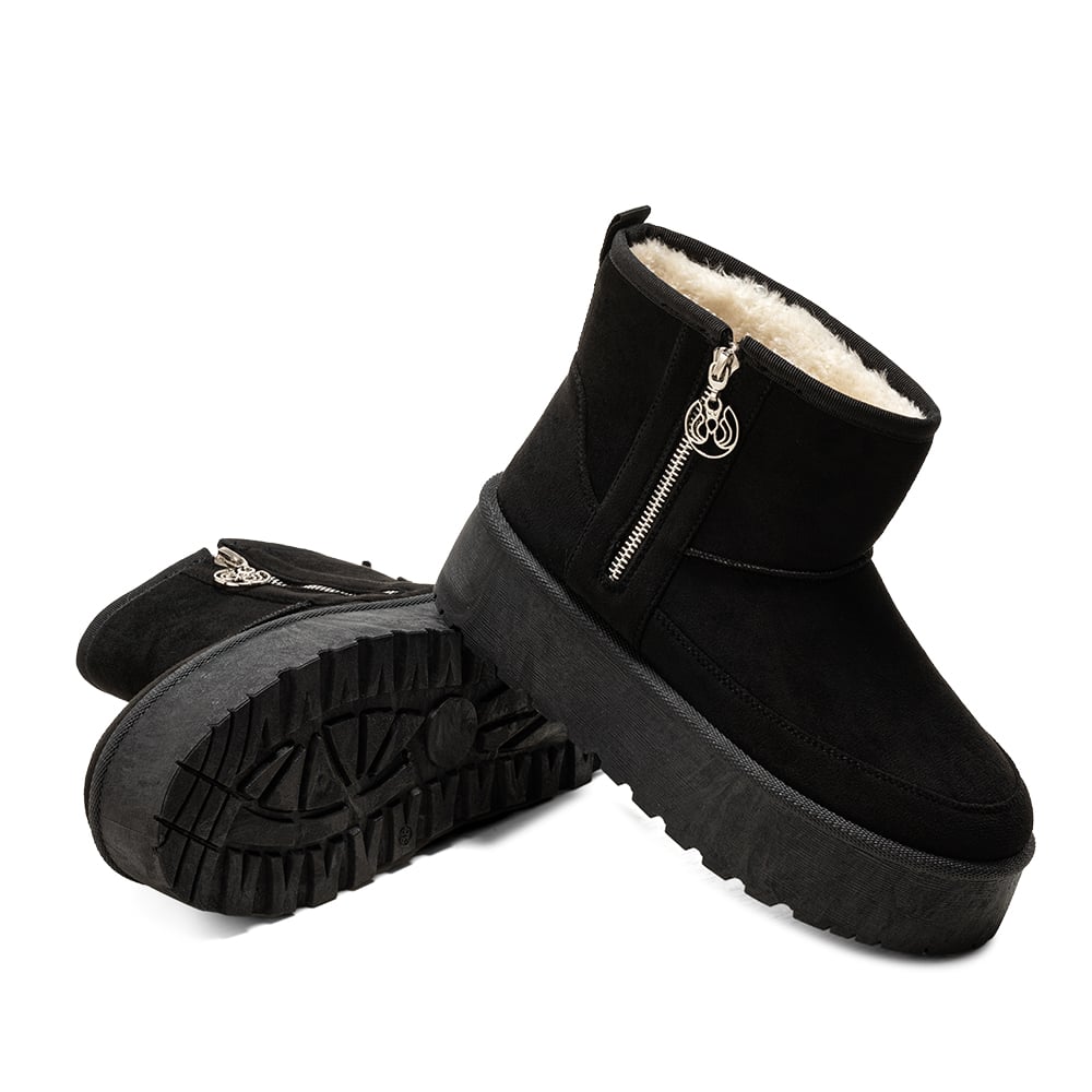 BOTIN NEGRO CASUAL MUJER WEIDE LT121 - 5