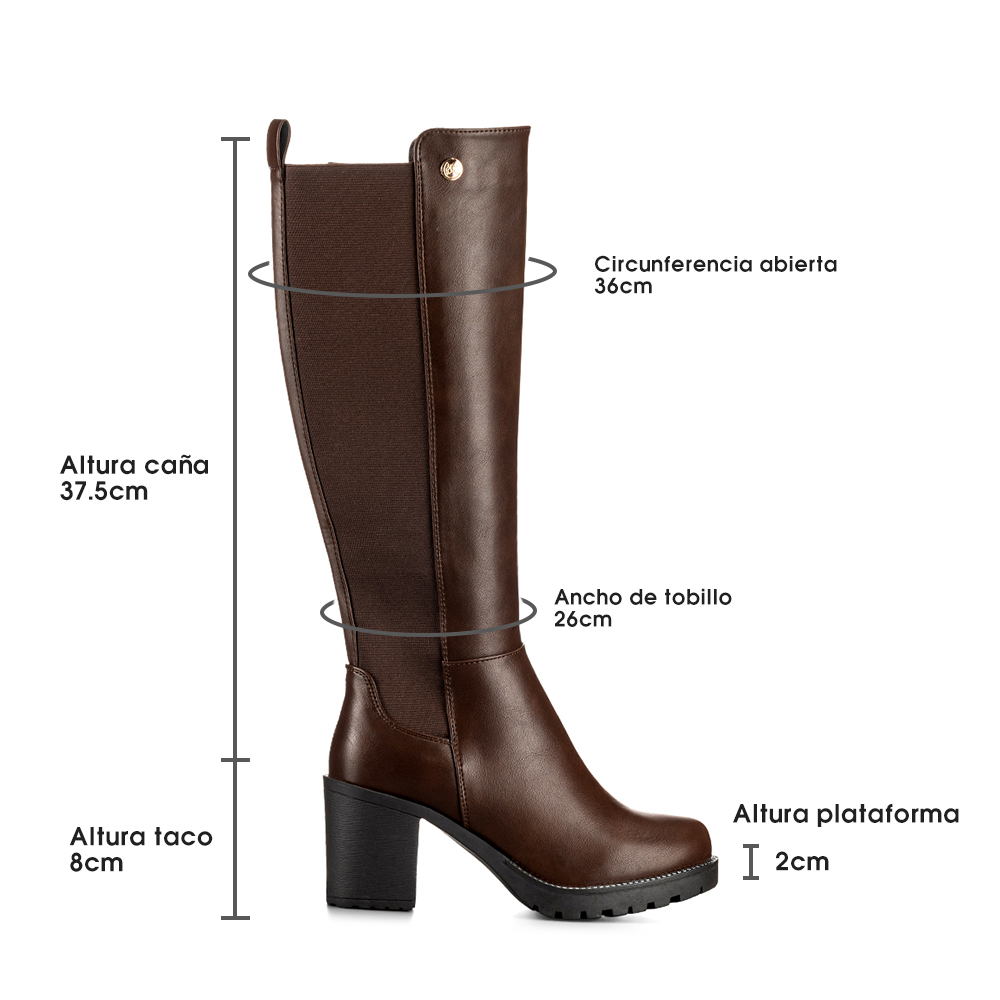 BOTA MARRON CASUAL MUJER WEIDE ZS53 - 7