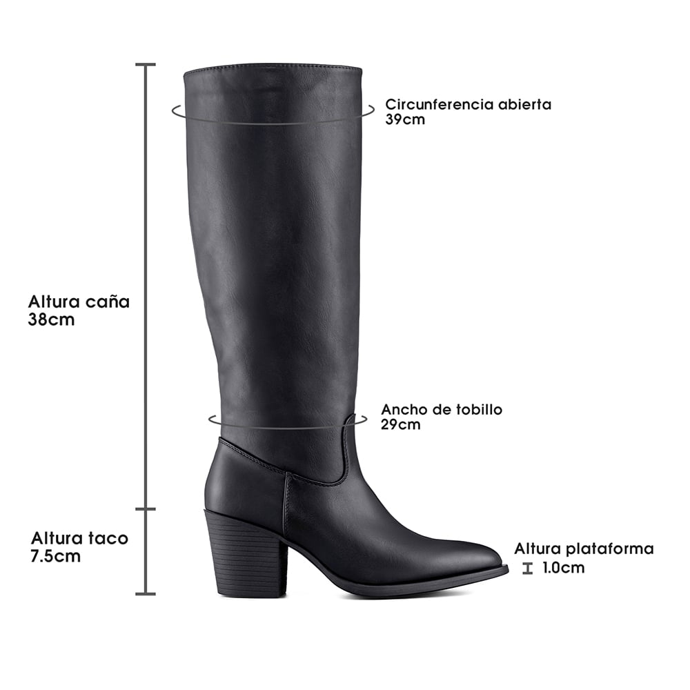 BOTA TACO MUJER CASUAL PU WEIDE CZY658 - 9