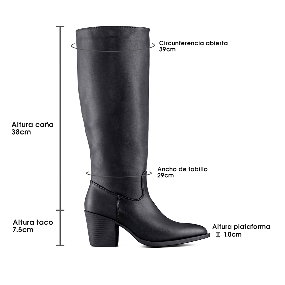 BOTA TACO MUJER CASUAL PU WEIDE CZY658 - 9
