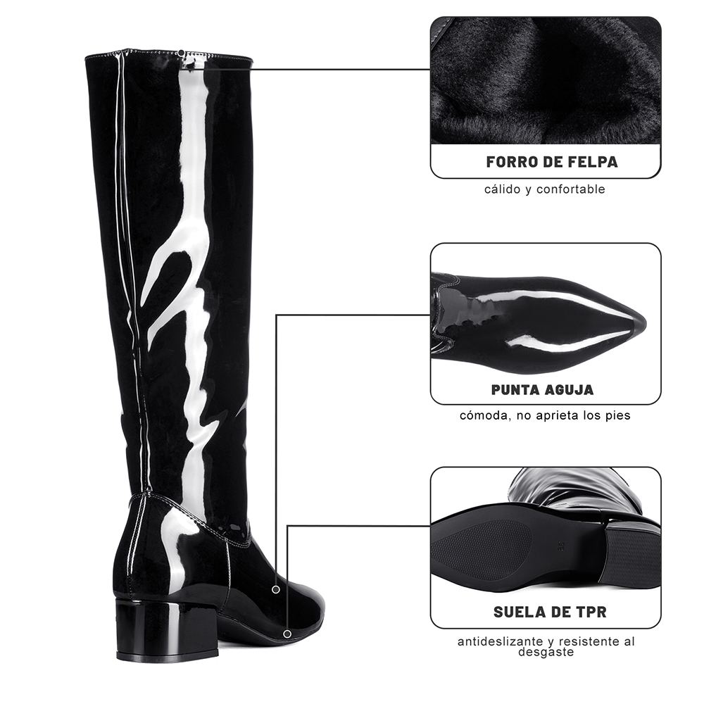 BOTA TACO MUJER CASUAL PU WEIDE CZY660 - 2