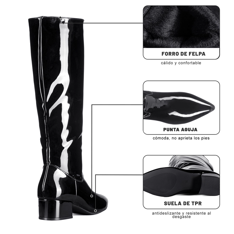 BOTA TACO MUJER CASUAL PU WEIDE CZY660 - 10