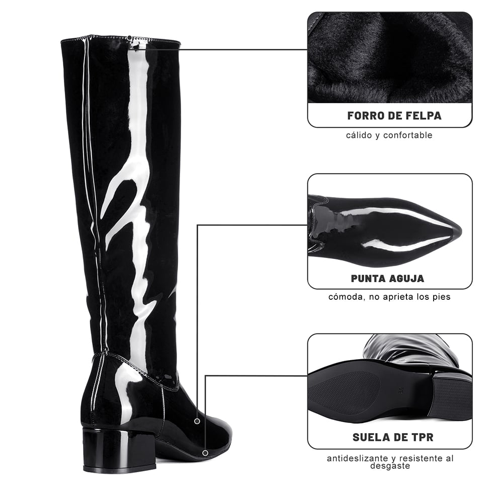 BOTA TACO MUJER CASUAL PU WEIDE CZY660 - 2