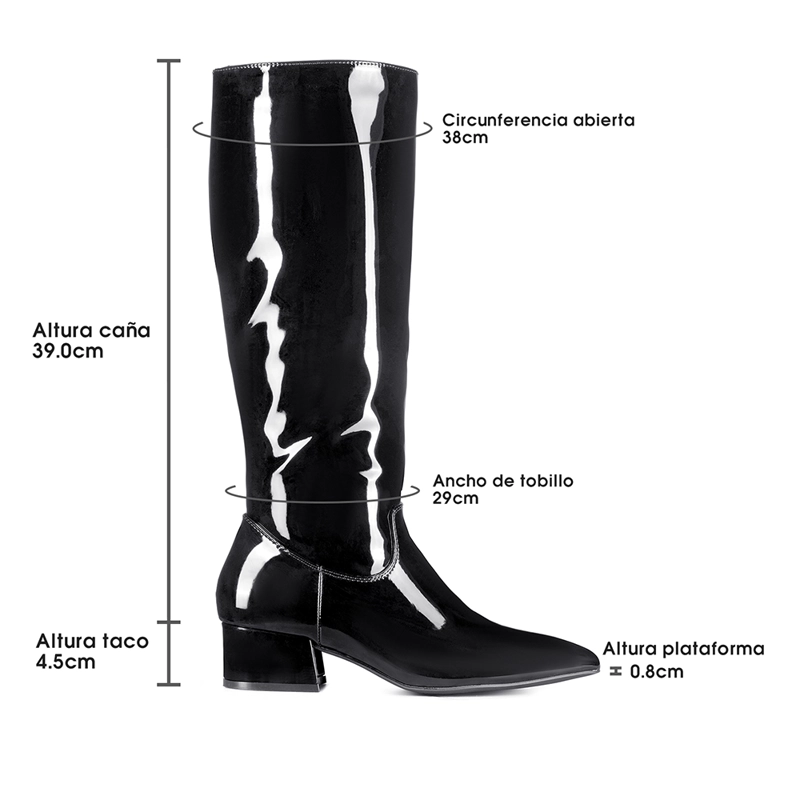 BOTA TACO MUJER CASUAL PU WEIDE CZY660 - 8