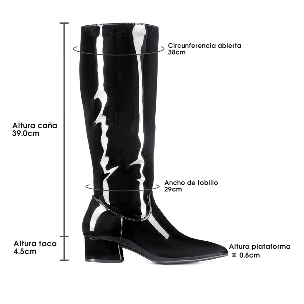 BOTA TACO MUJER CASUAL PU WEIDE CZY660 - 9