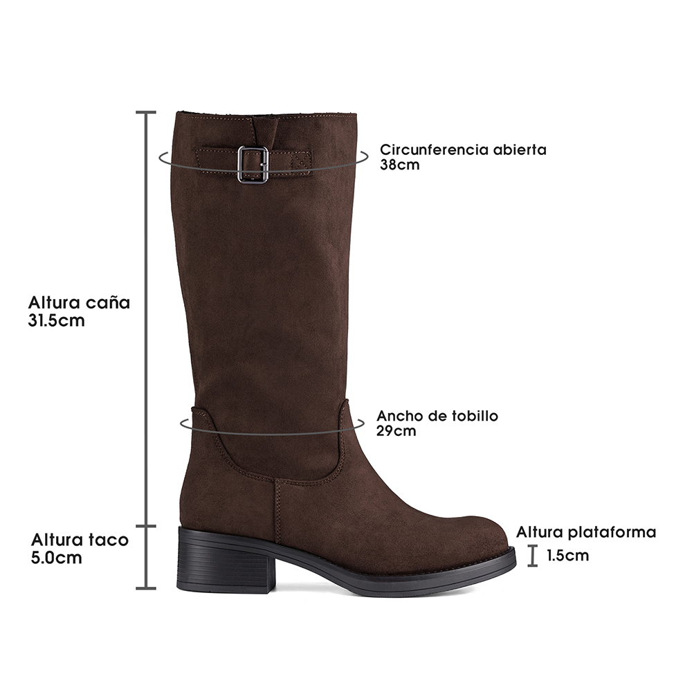 BOTA TACO MUJER CASUAL PU TEXTIL WEIDE CZY659 - 9