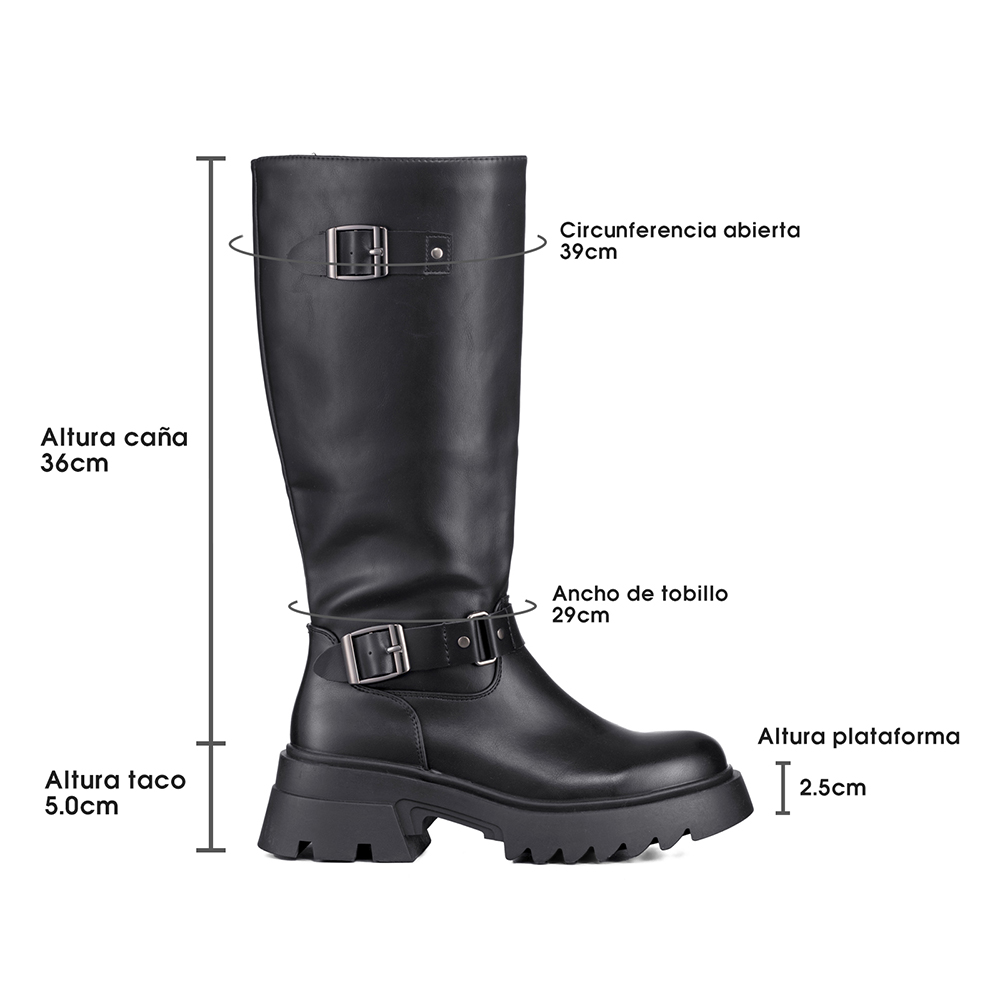 BOTA TACO MUJER CASUAL PU WEIDE CZY657 - 9