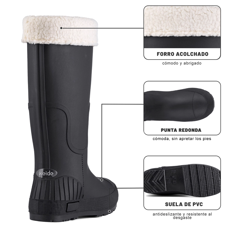 BOTIN DE AGUA MUJER OUTDOOR PVC WEIDE GH182 - 9