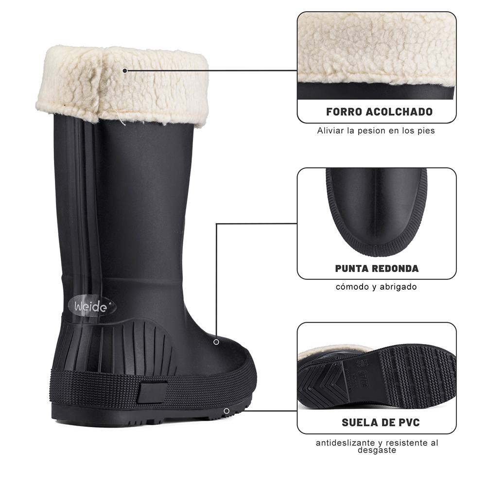BOTAS DE AGUA MUJER OUTDOOR PVC WEIDE GH180 - 9