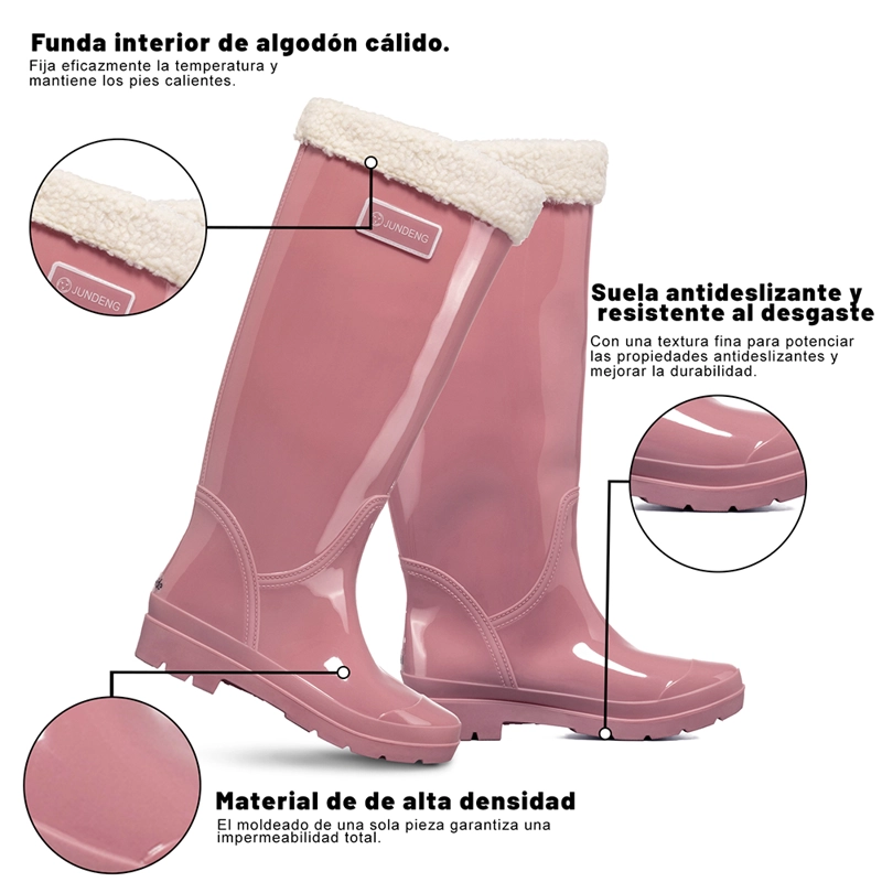 BOTA DE AGUA MUJER PVC IMPERMEABLE WEIDE GH162 - 6