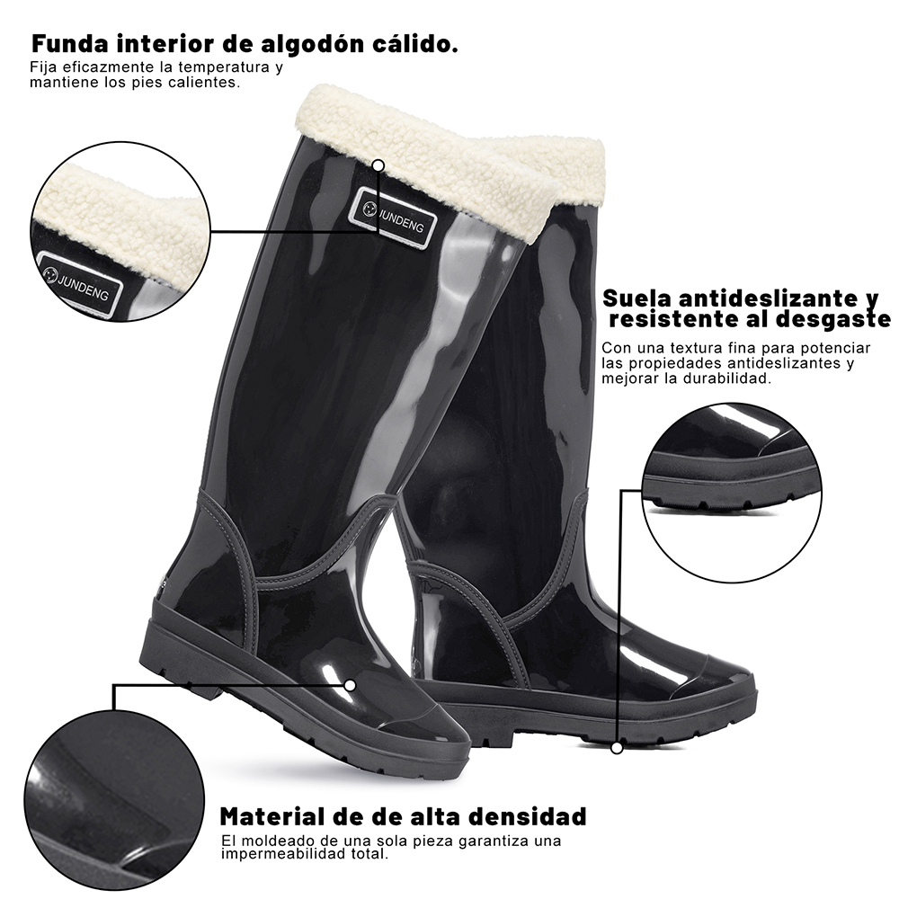 BOTA DE AGUA MUJER PVC IMPERMEABLE WEIDE GH162 - 6