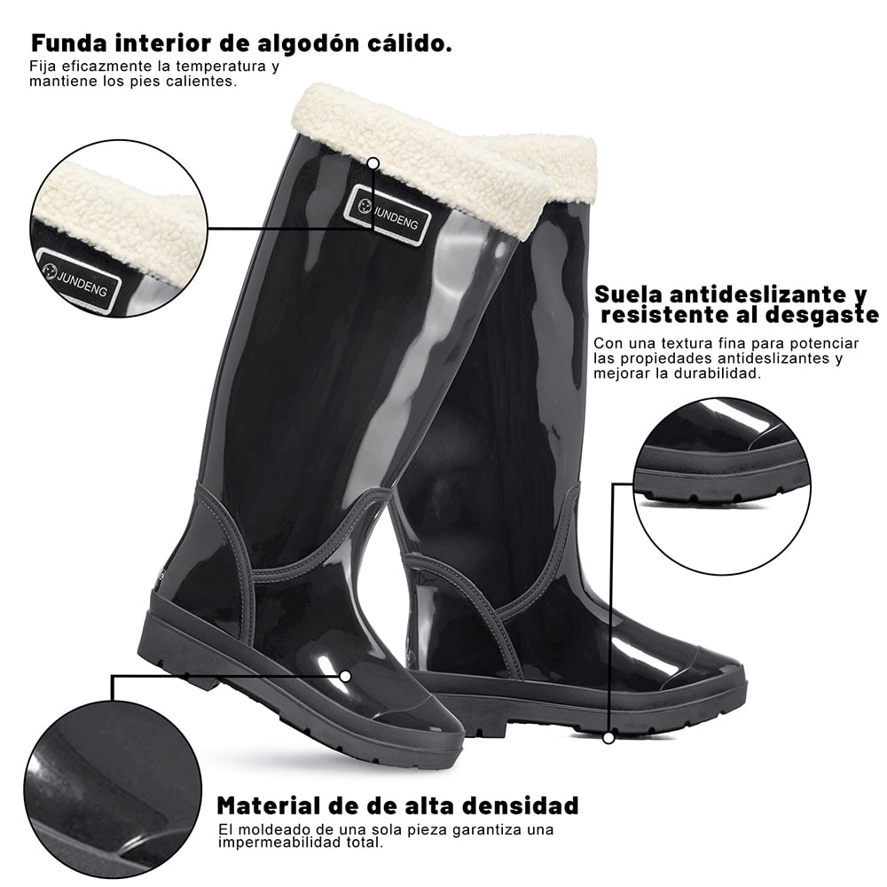 BOTA DE AGUA MUJER PVC IMPERMEABLE WEIDE GH162 - 6
