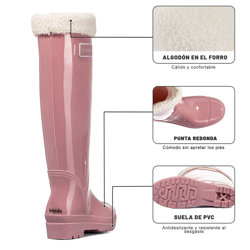 BOTA DE AGUA MUJER PVC IMPERMEABLE WEIDE GH162 - 7