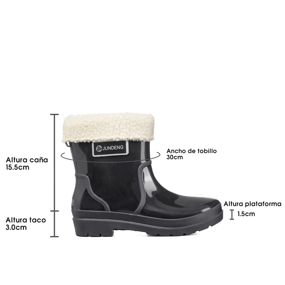 BOTIN DE AGUA MUJER PVC CASUAL IMPERMEABLE WEIDE GH161 - 7