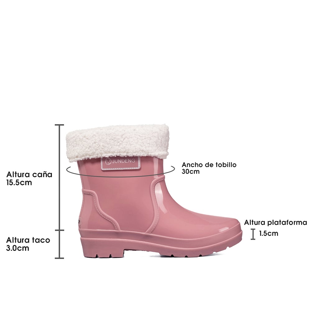 BOTIN DE AGUA MUJER PVC CASUAL IMPERMEABLE WEIDE GH161 - 7