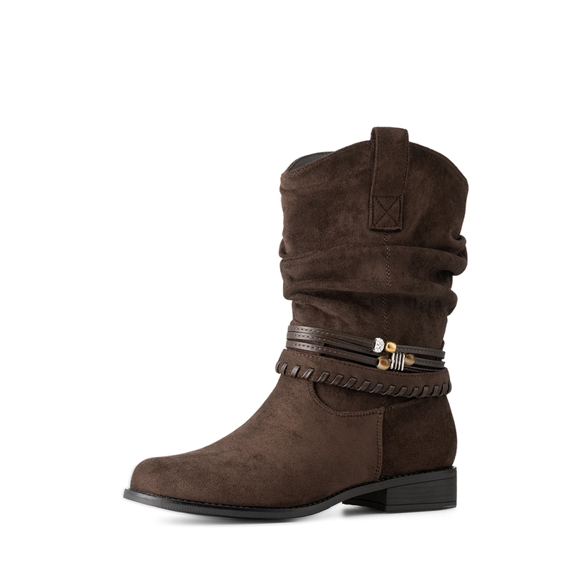 BOTA TACO MUJER OUTDOOR PU TEXTIL WEIDE HX533 - 3