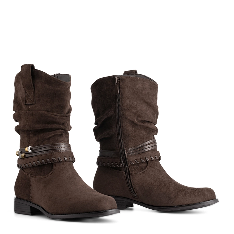 BOTA TACO MUJER OUTDOOR PU TEXTIL WEIDE HX533 - 5