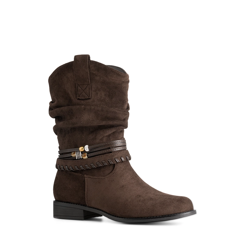BOTA TACO MUJER OUTDOOR PU TEXTIL WEIDE HX533 - 6