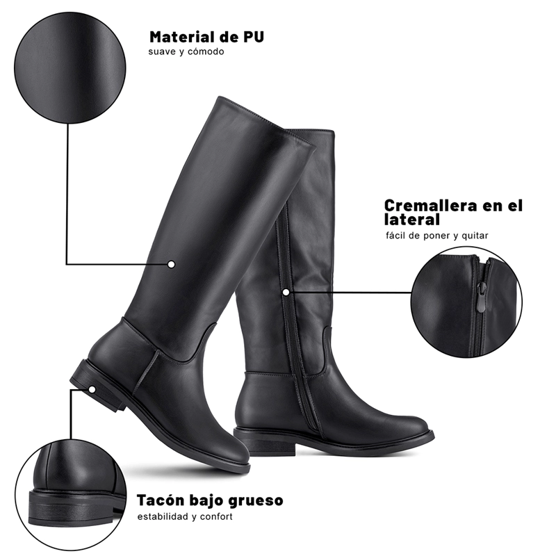 BOTA TACO MUJER CASUAL PU WEIDE HX531 - 8