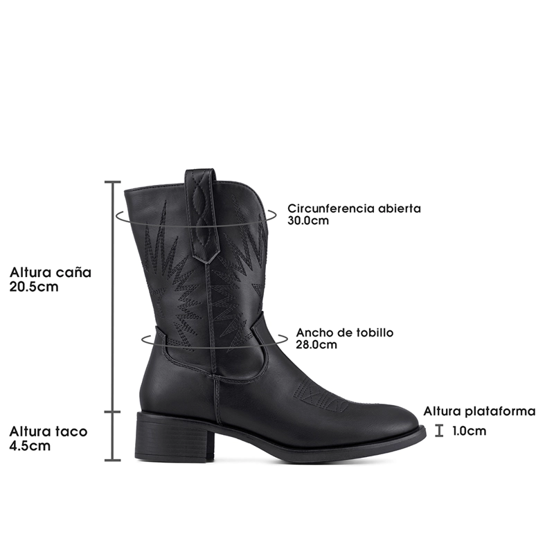 BOTA TACO MUJER CASUAL PU WEIDE DH92 - 7