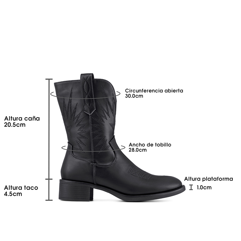 BOTA TACO MUJER CASUAL PU WEIDE DH92 - 7