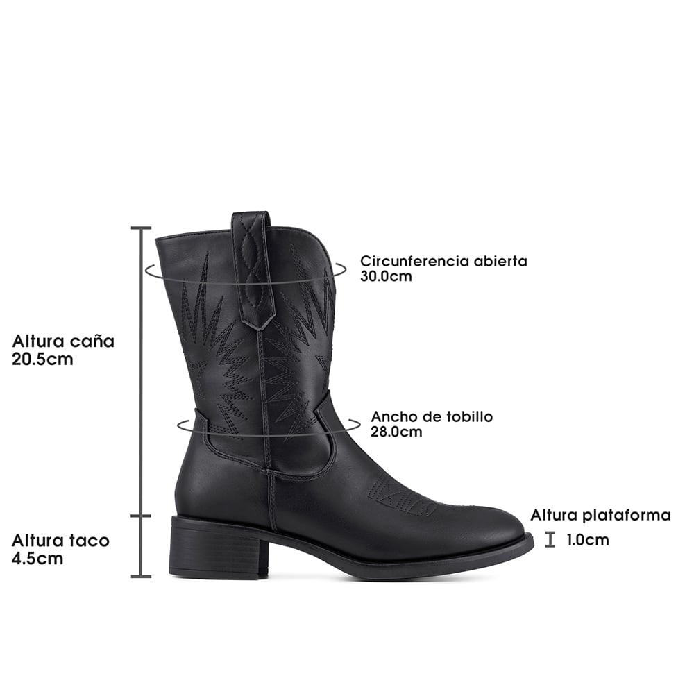 BOTA TACO MUJER CASUAL PU WEIDE DH92 - 7