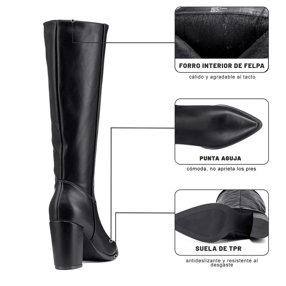 BOTA TACO MUJER URBANA PU WEIDE QBM28 - 9