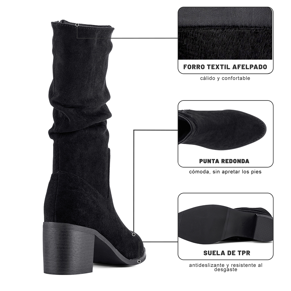 BOTA TACO MUJER OUTDOOR PU TEXTIL WEIDE HX532 - 9