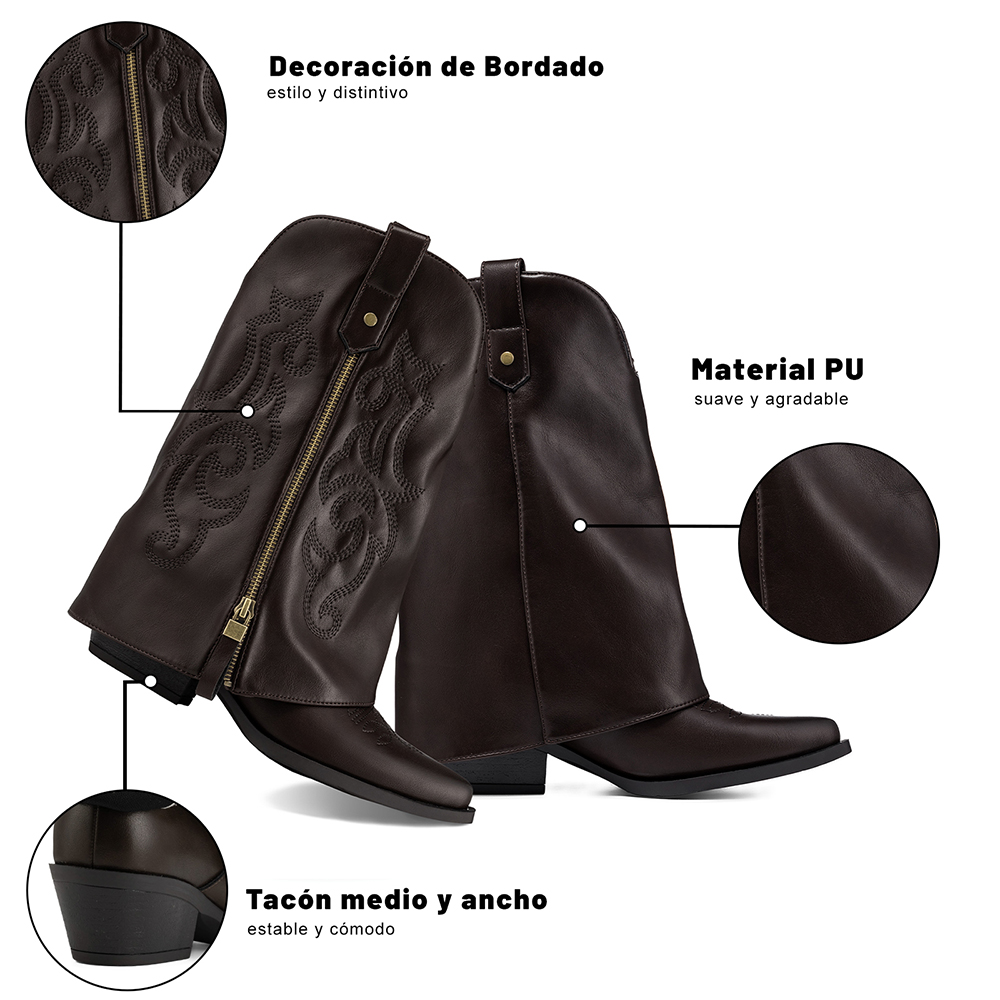 BOTA TACO MUJER URBANA PU WEIDE QBM27 - 8