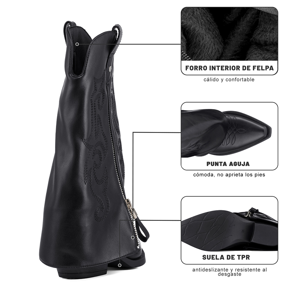 BOTA TACO MUJER URBANA PU WEIDE QBM27 - 9