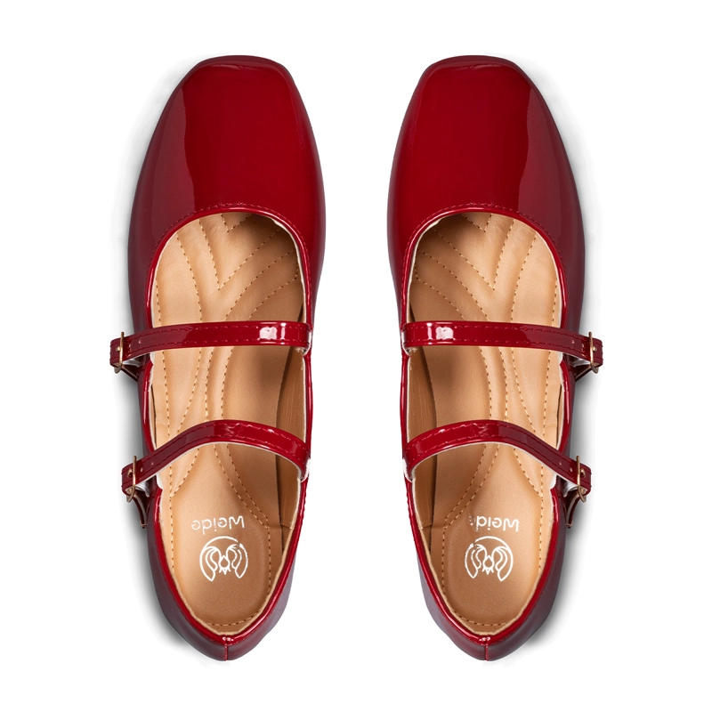 BALLERINA CASUAL MUJER MODA CHAROL PLANO WEIDE YOU503 - 6