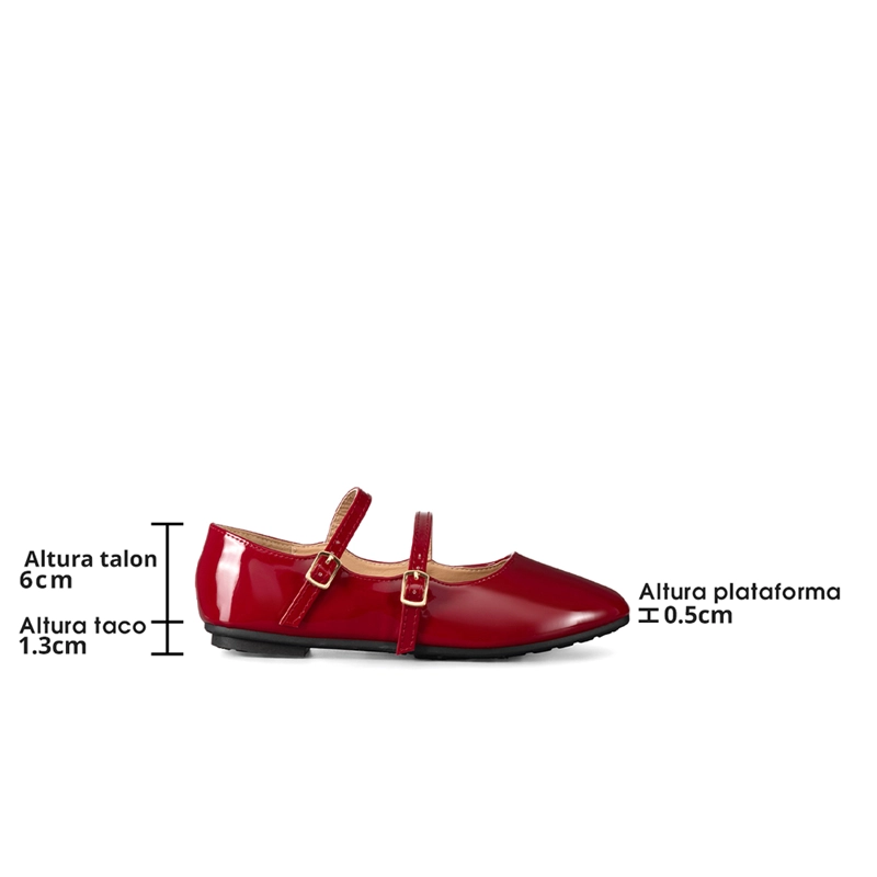 BALLERINA CASUAL MUJER MODA CHAROL PLANO WEIDE YOU503 - 7