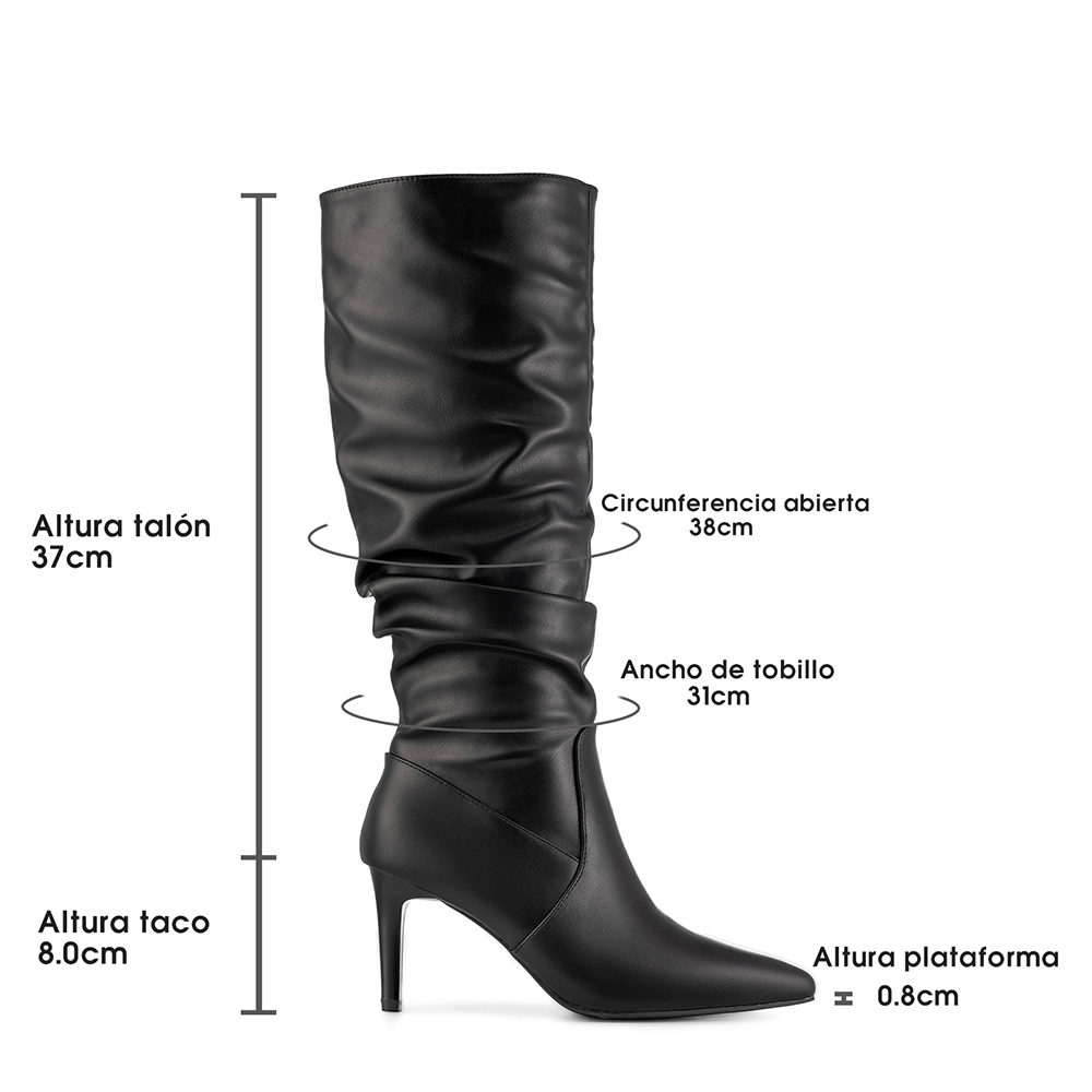 BOTA TACO ALTO MUJER ELEGANTE PU WEIDE ZS86 - 7