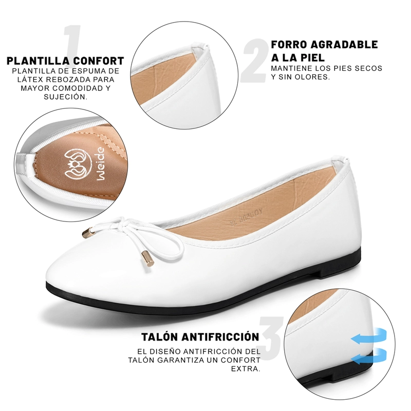 BALLERINA CASUAL CHAROL MUJER ELEGANTE WEIDE YOU506 - 8