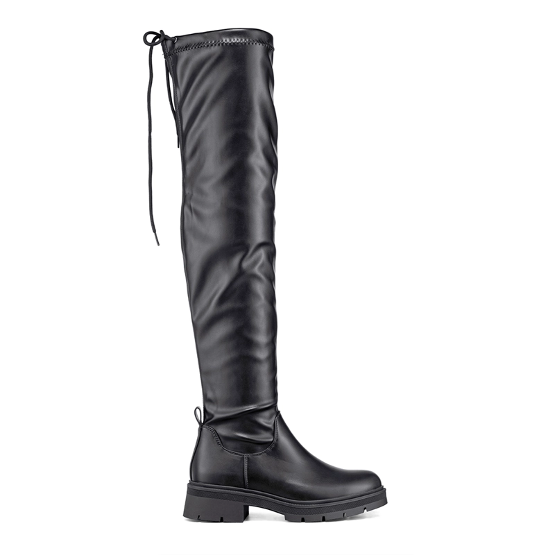 BOTA LARGA CASUAL MUJER ECO CUERO PLATAFORMA MODA WEIDE ZS69 - 5