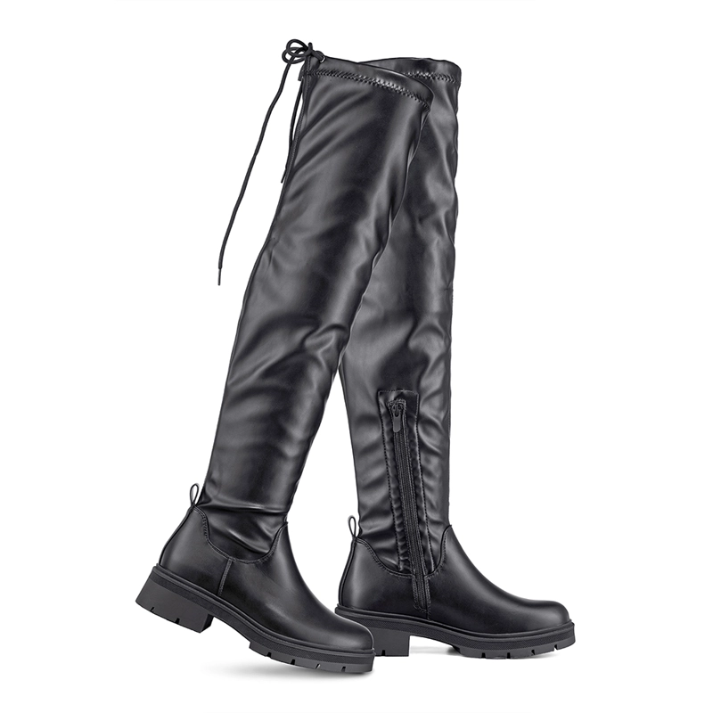 BOTA LARGA CASUAL MUJER ECO CUERO PLATAFORMA MODA WEIDE ZS69 - 6