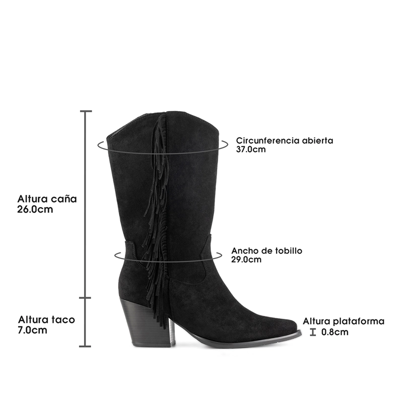 BOTA TACO MUJER OUTDOOR PU TEXTIL WEIDE HX535 - 6
