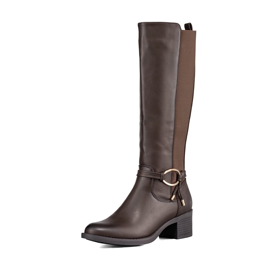 BOTA LARGA MUJER CASUAL PUTACON GRUESO WEIDE ZS71 - 1