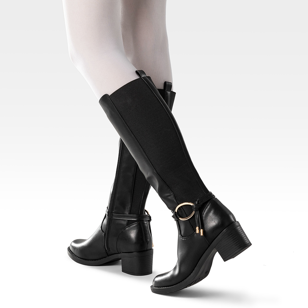 BOTA LARGA MUJER CASUAL PUTACON GRUESO WEIDE ZS71 - 2