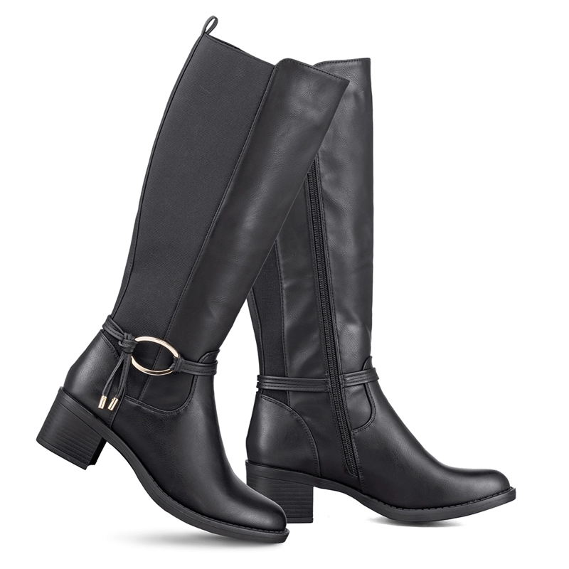 BOTA LARGA MUJER CASUAL PUTACON GRUESO WEIDE ZS71 - 5