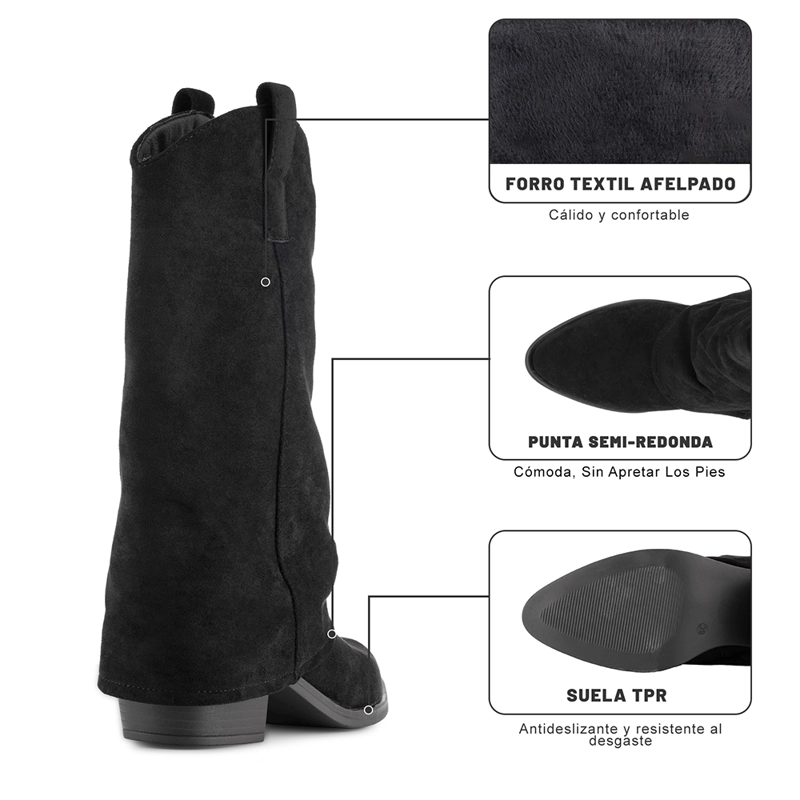 BOTA TACO MUJER CASUAL PU WEIDE HX536 - 8