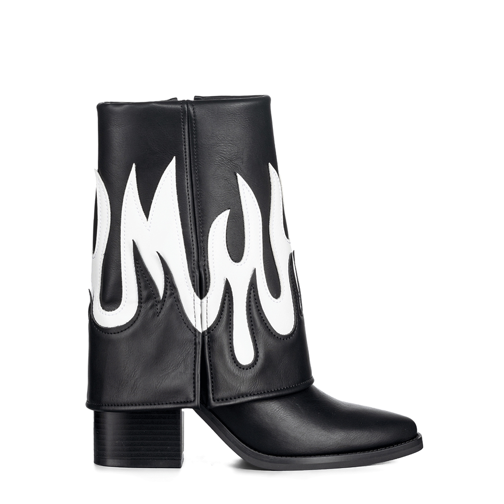 BOTAS LARGAS MUJER ECO CUERO DE MODA TACO ALTO WEIDE DH83 - 1