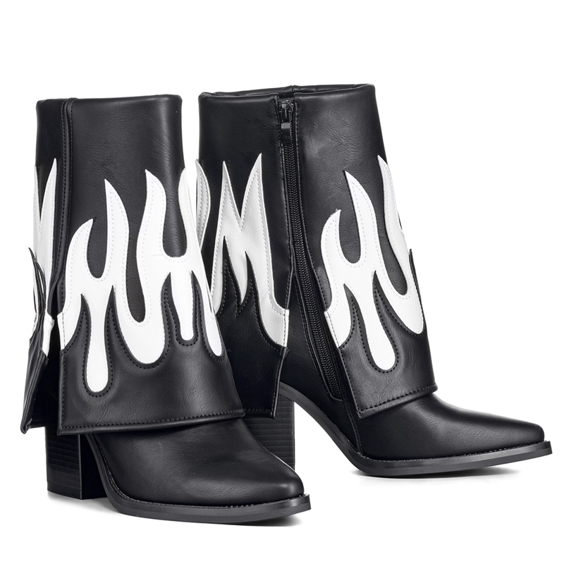 BOTAS LARGAS MUJER ECO CUERO DE MODA TACO ALTO WEIDE DH83 - 6