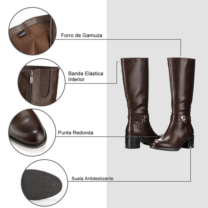 BOTA MARRON CASUAL MUJER WEIDE CZY582 - 8