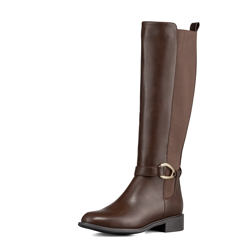BOTA LARGA MUJER CASUAL PU MODA CLASICO WEIDE ZS70 - 1
