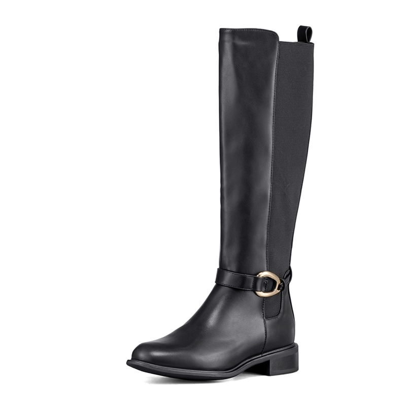 BOTA LARGA MUJER CASUAL PU MODA CLASICO WEIDE ZS70 - 1