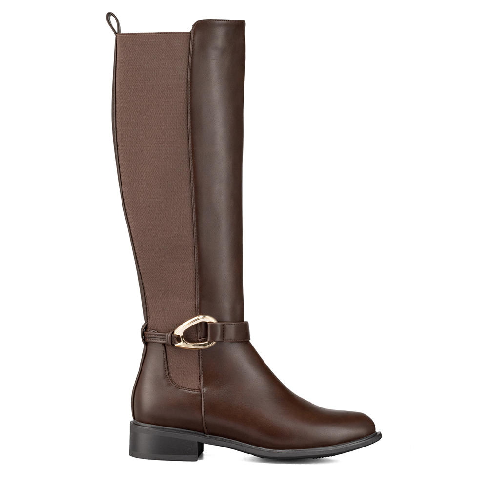 BOTA LARGA MUJER CASUAL PU MODA CLASICO WEIDE ZS70 - 5